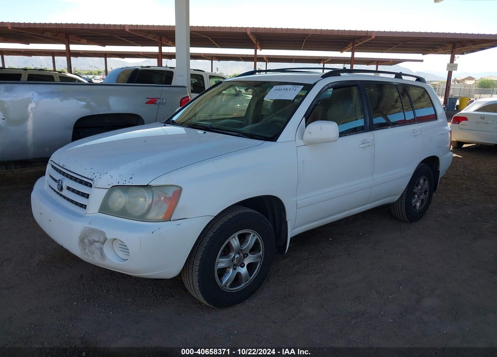 2001 TOYOTA HIGHLANDER VIN: JTEGD21A410019220