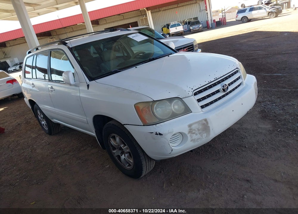 2001 TOYOTA HIGHLANDER VIN: JTEGD21A410019220