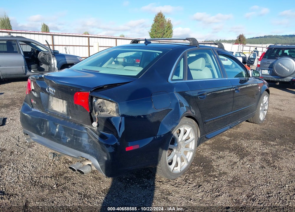 2007 AUDI S4 4.2 VIN: WAUGL78E27A017611