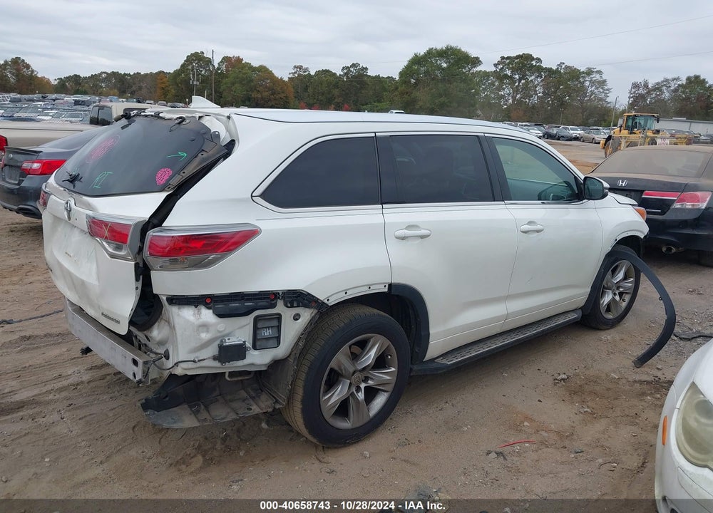 2015 TOYOTA HIGHLANDER LIMITED V6 VIN: 5TDYKRFHXFS041076