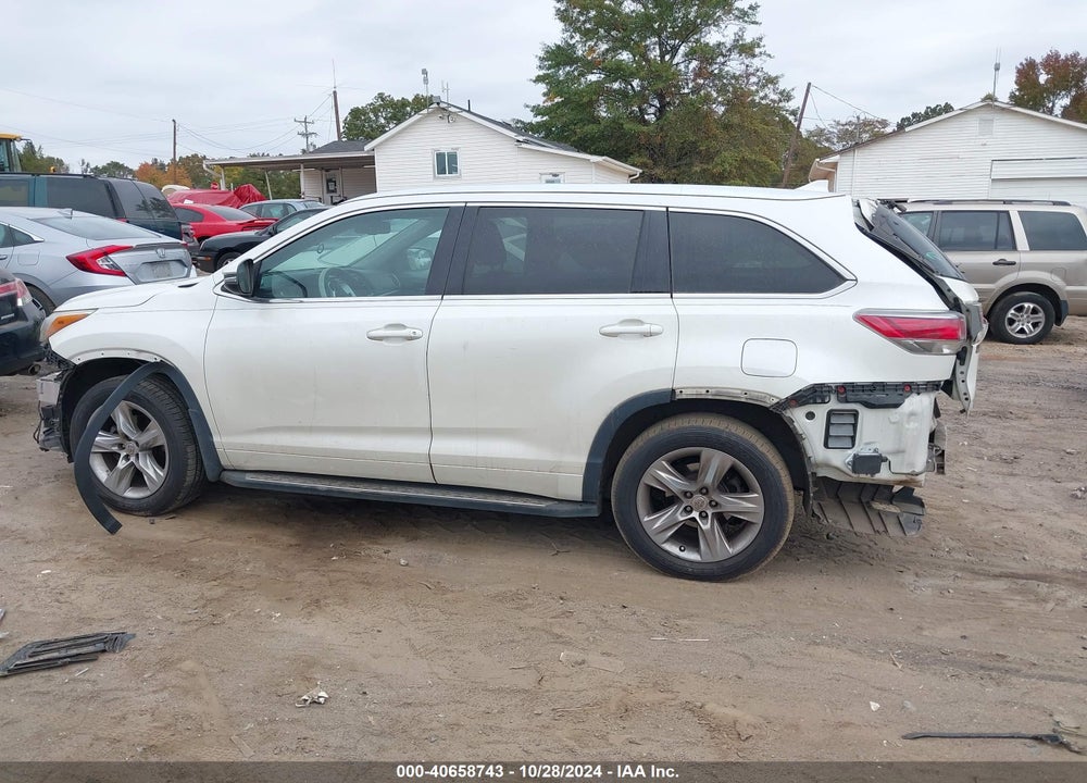2015 TOYOTA HIGHLANDER LIMITED V6 VIN: 5TDYKRFHXFS041076