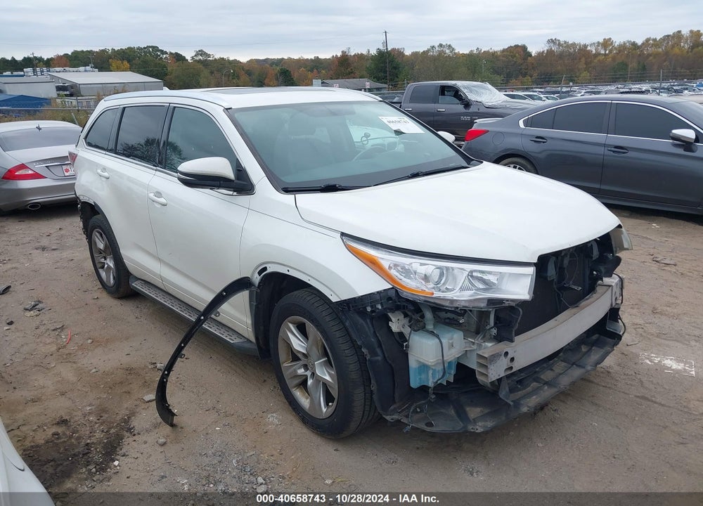 2015 TOYOTA HIGHLANDER LIMITED V6 VIN: 5TDYKRFHXFS041076