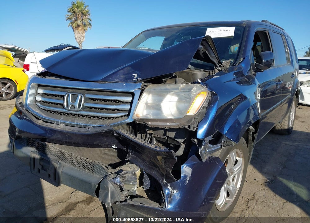 2013 HONDA PILOT EX VIN: 5FNYF4H42DB068985