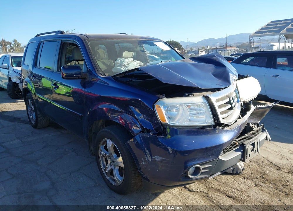 2013 HONDA PILOT EX VIN: 5FNYF4H42DB068985