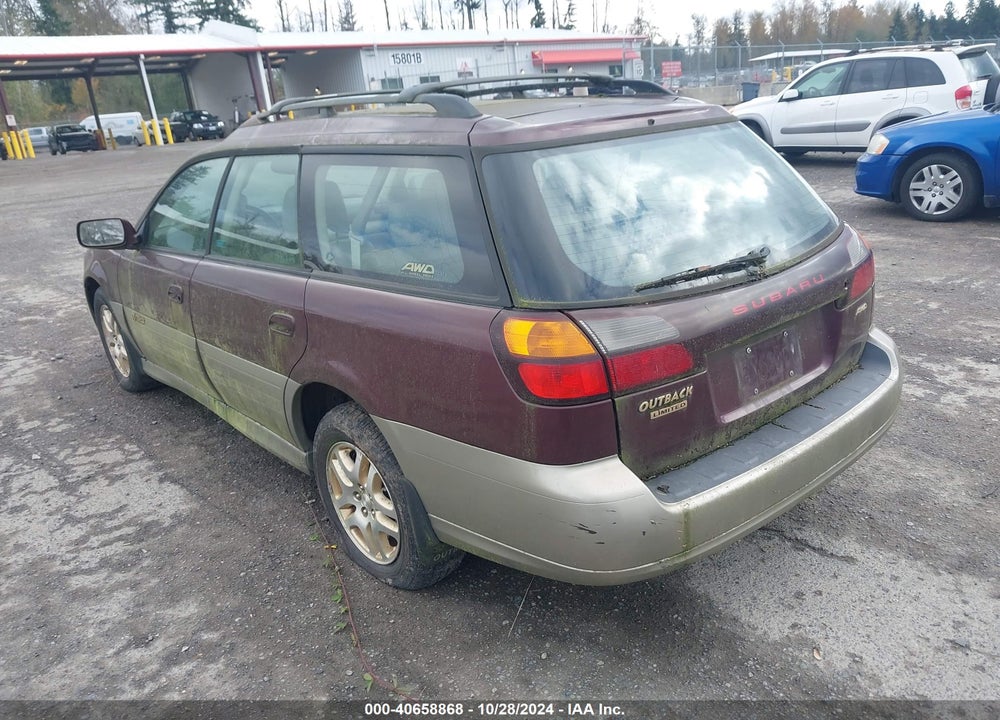 2000 SUBARU OUTBACK LIMITED VIN: 4S3BH6864Y7652040