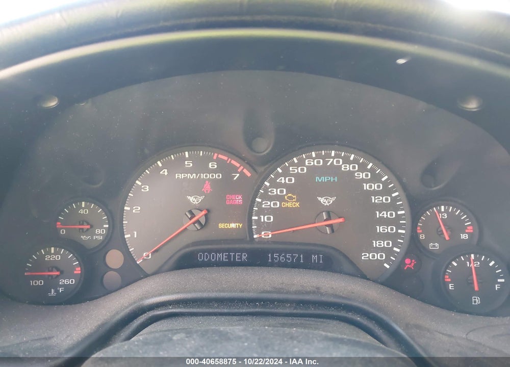 2001 CHEVROLET CORVETTE VIN: 1G1YY22G515134968