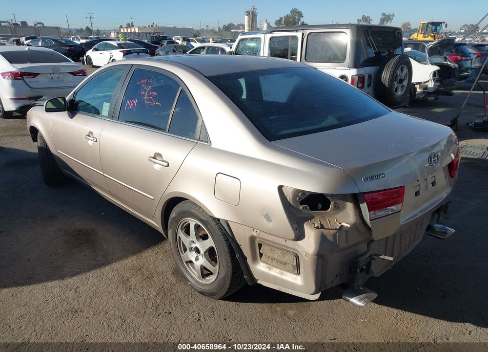 2006 HYUNDAI SONATA GLS V6/LX V6 VIN: 5NPEU46F86H016455