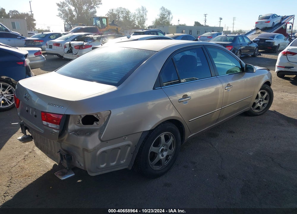 2006 HYUNDAI SONATA GLS V6/LX V6 VIN: 5NPEU46F86H016455