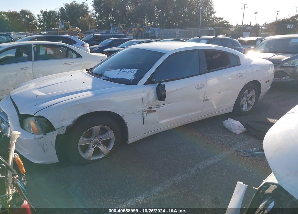 2013 DODGE CHARGER SE VIN: 2C3CDXBG6DH710952