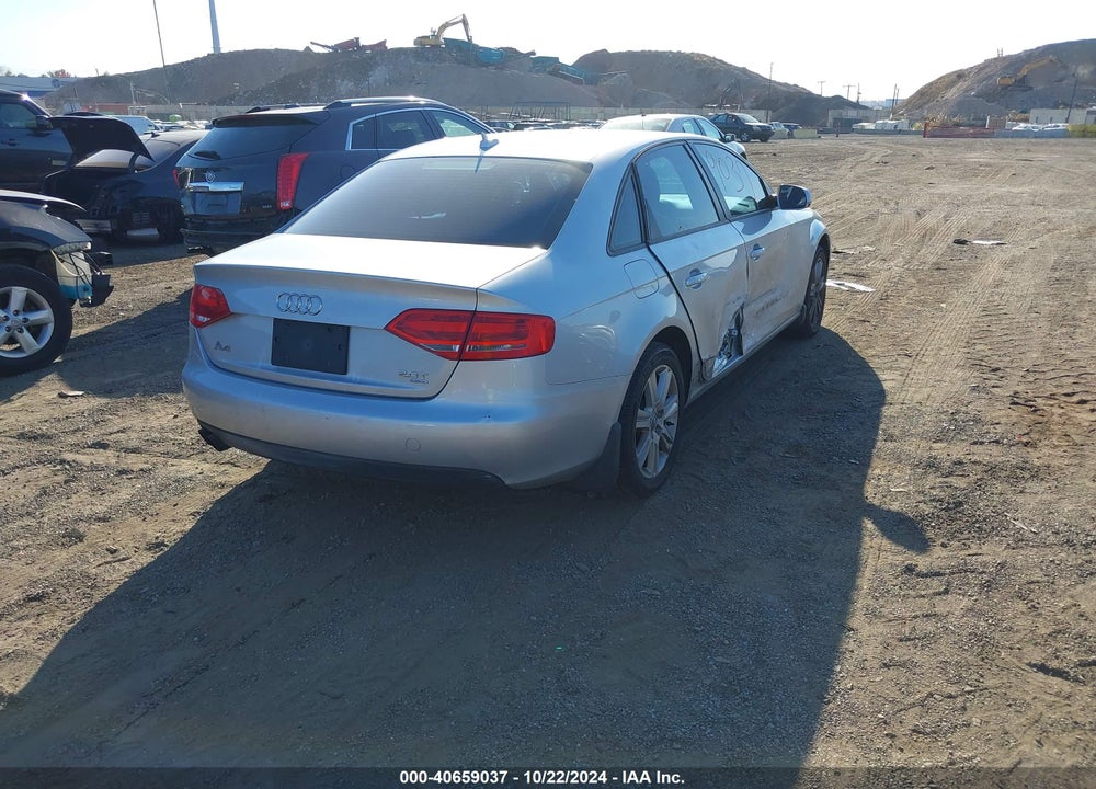 2011 AUDI A4 2.0T PREMIUM VIN: WAUBFAFL8BN049559