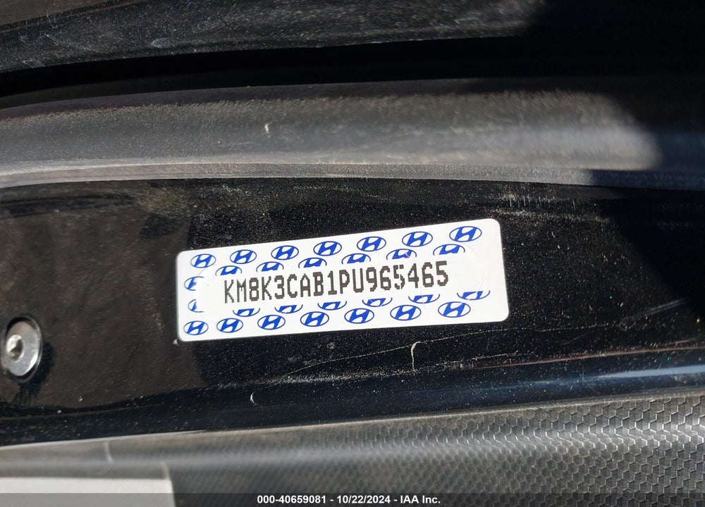 2023 HYUNDAI KONA SEL VIN: KM8K3CAB1PU965465