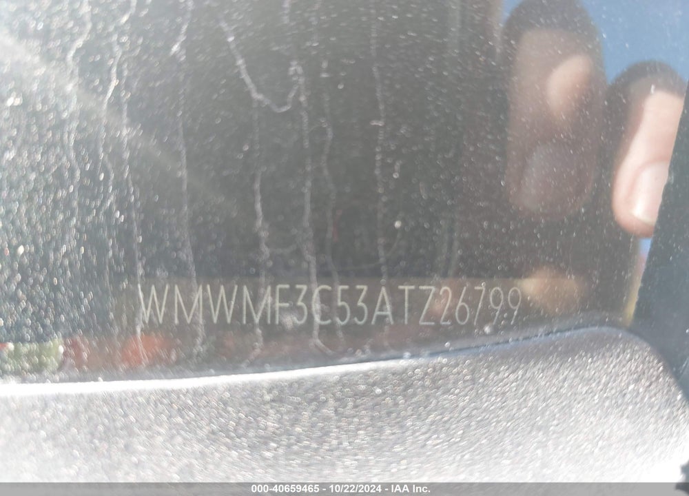 2010 MINI COOPER VIN: WMWMF3C53ATZ26799