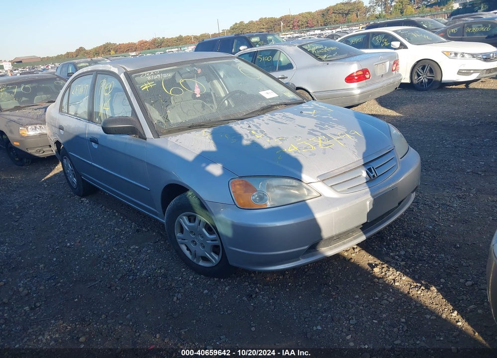 2001 HONDA CIVIC LX VIN: 2HGES16561H587991