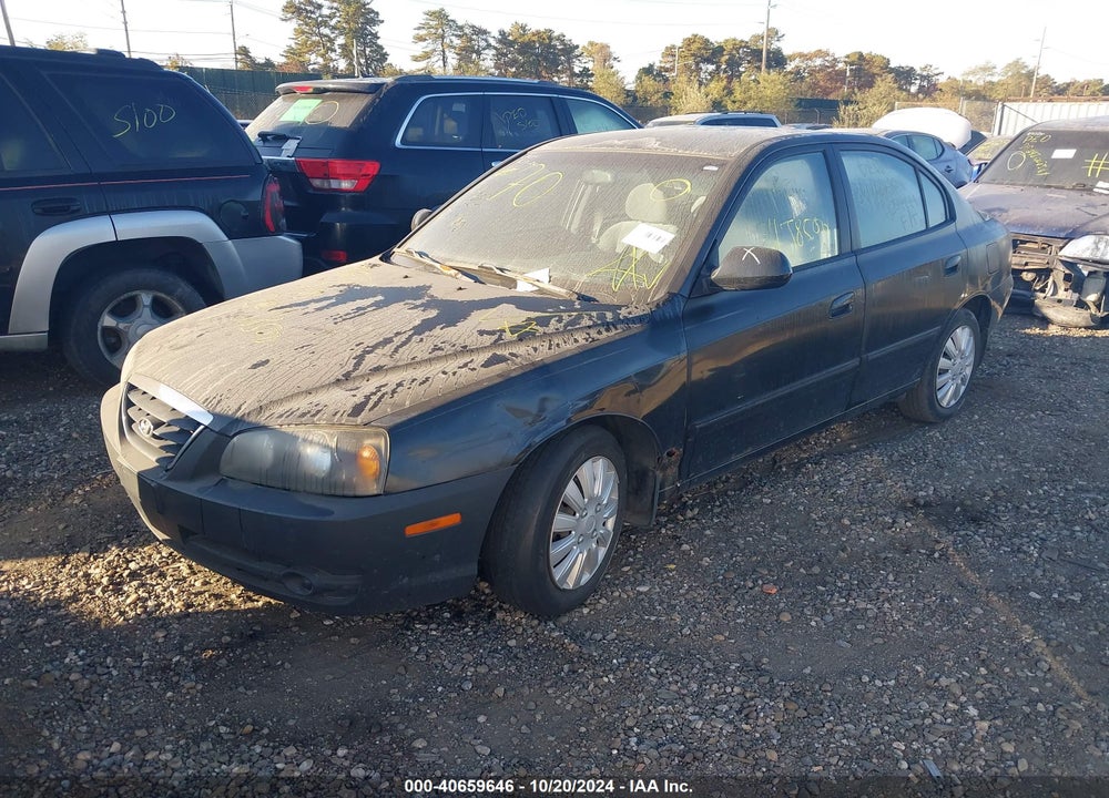2004 HYUNDAI ELANTRA GLS/GT VIN: KMHDN46D04U739240