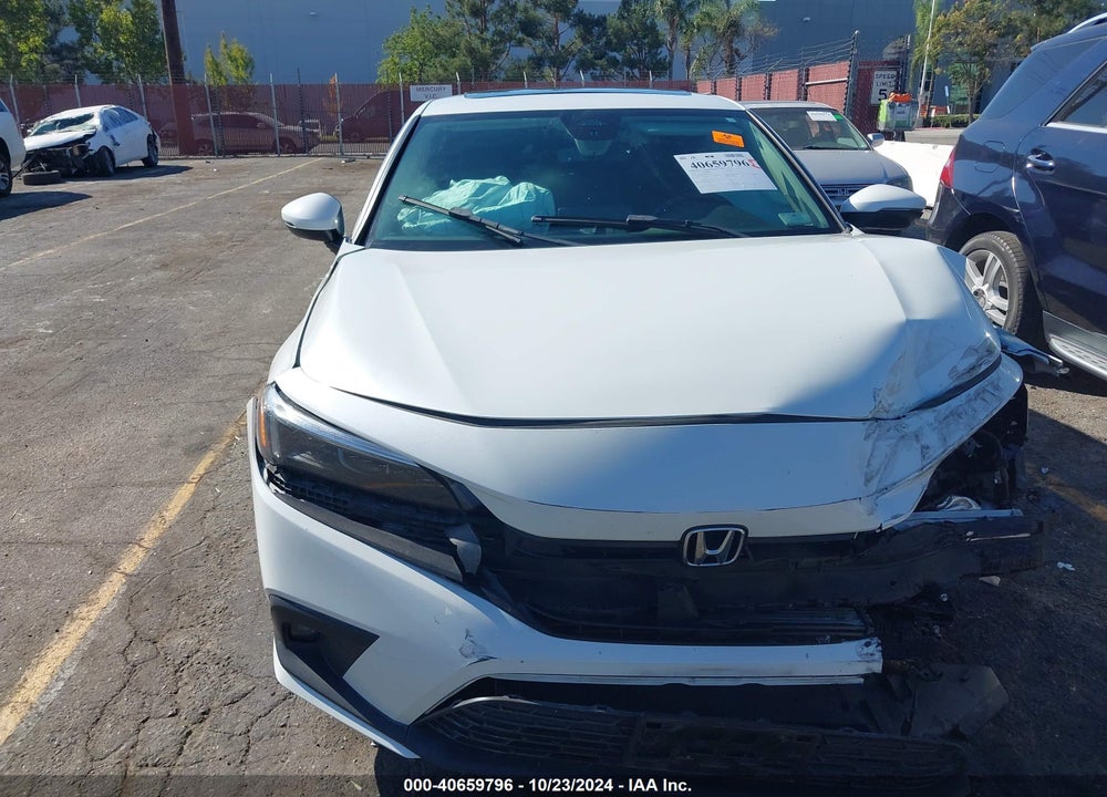 2022 HONDA CIVIC TOURING VIN: 2HGFE1F90NH310256