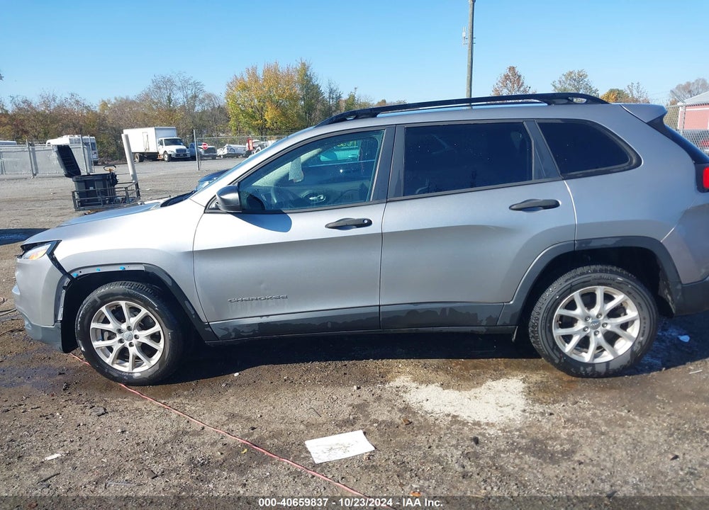 2016 JEEP CHEROKEE SPORT VIN: 1C4PJLAS6GW234504