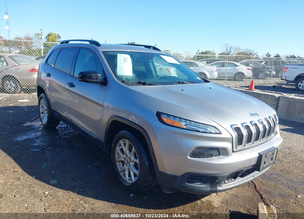 2016 JEEP CHEROKEE SPORT VIN: 1C4PJLAS6GW234504