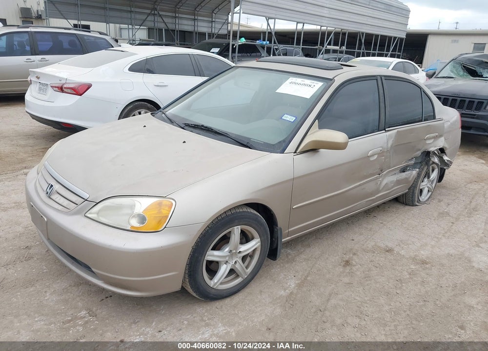 2001 HONDA CIVIC EX VIN: JHMES26721S006306