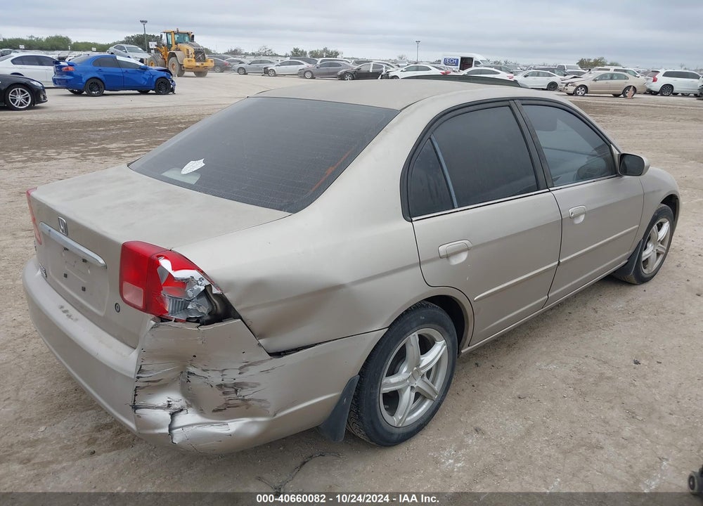 2001 HONDA CIVIC EX VIN: JHMES26721S006306