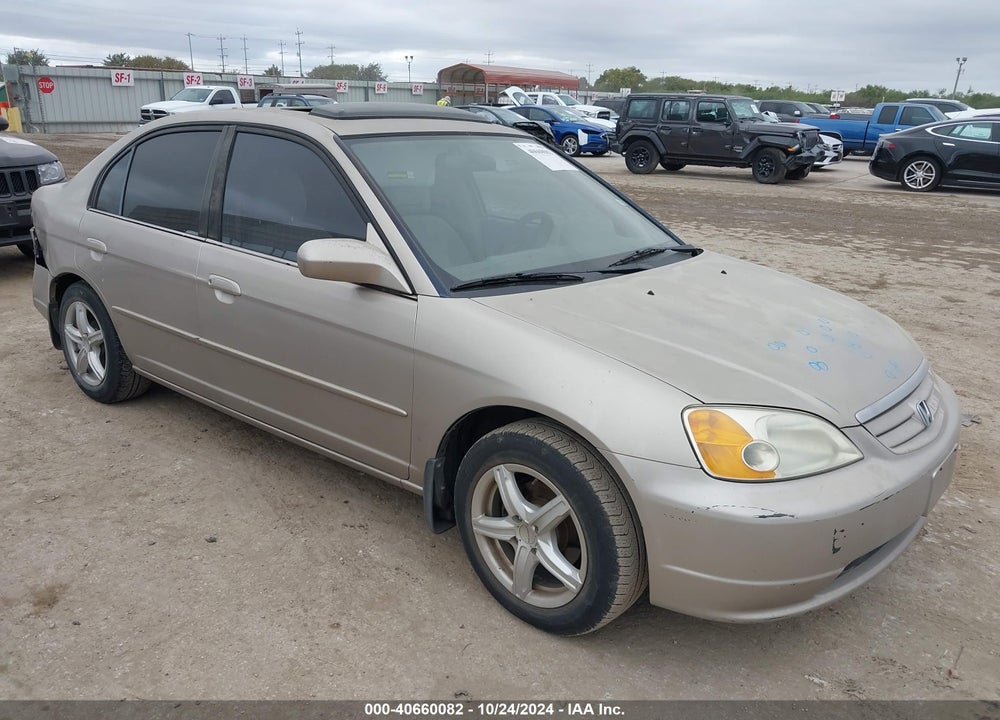 2001 HONDA CIVIC EX VIN: JHMES26721S006306