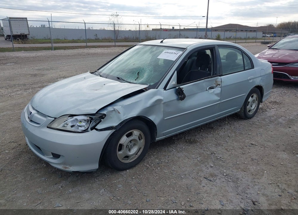 2005 HONDA CIVIC HYBRID VIN: JHMES966X5S017107