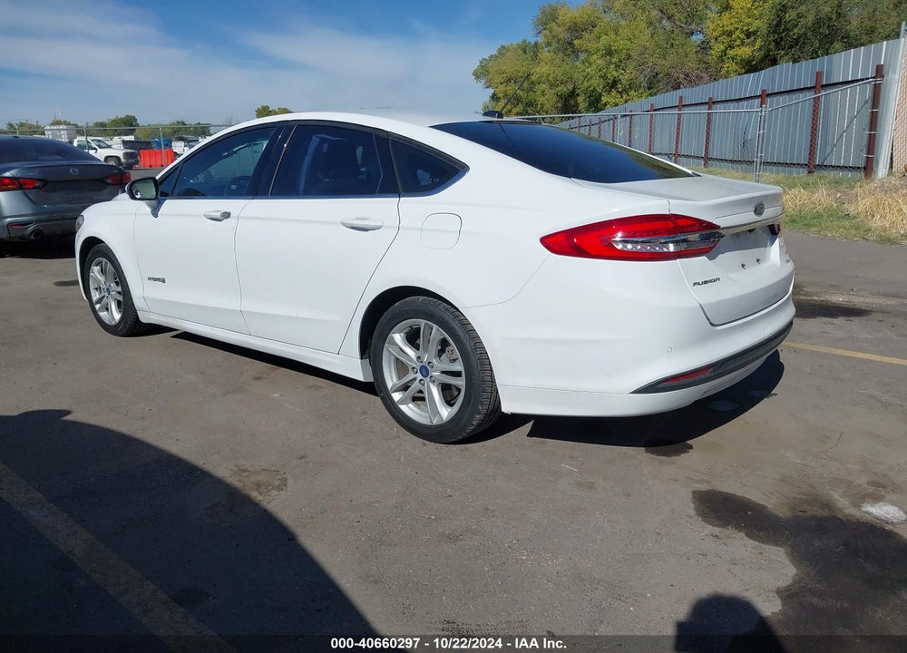2018 FORD FUSION HYBRID SE VIN: 3FA6P0LU1JR262623