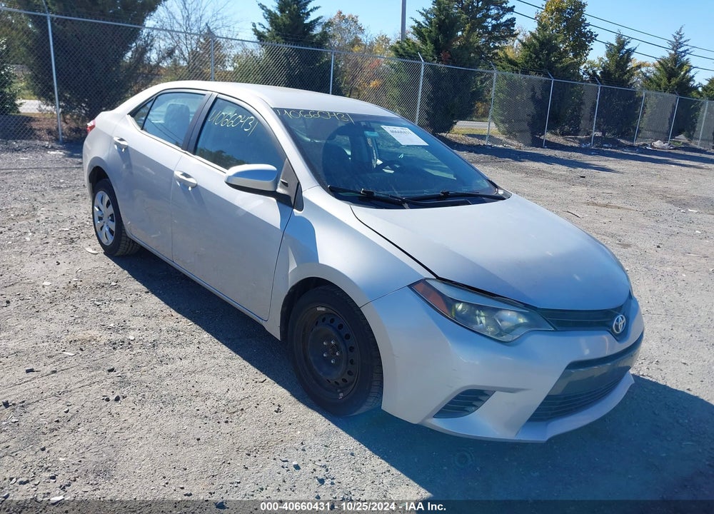 2015 TOYOTA COROLLA VIN: 2T1BURHE9FC405130