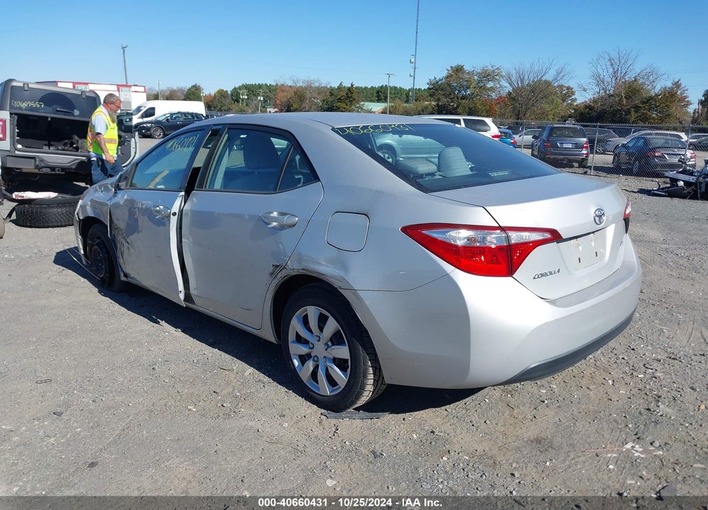 2015 TOYOTA COROLLA VIN: 2T1BURHE9FC405130