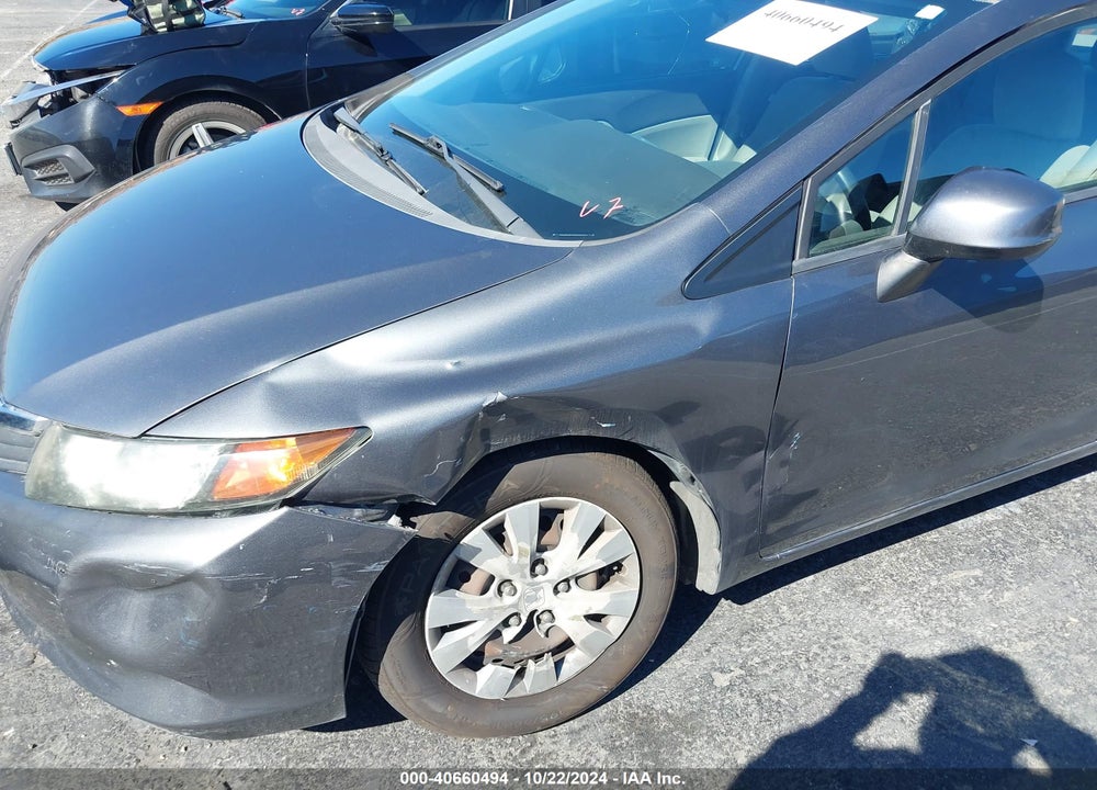 2012 HONDA CIVIC SDN LX VIN: 19XFB2F5XCE309585