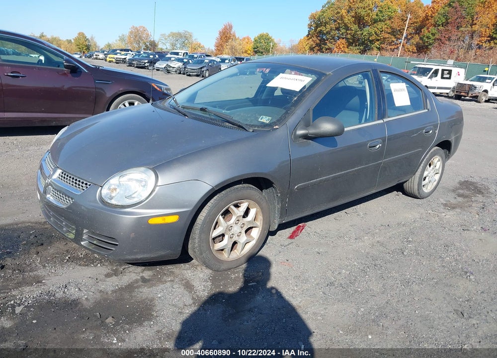 2005 DODGE NEON SXT VIN: 1B3ES56C45D127933