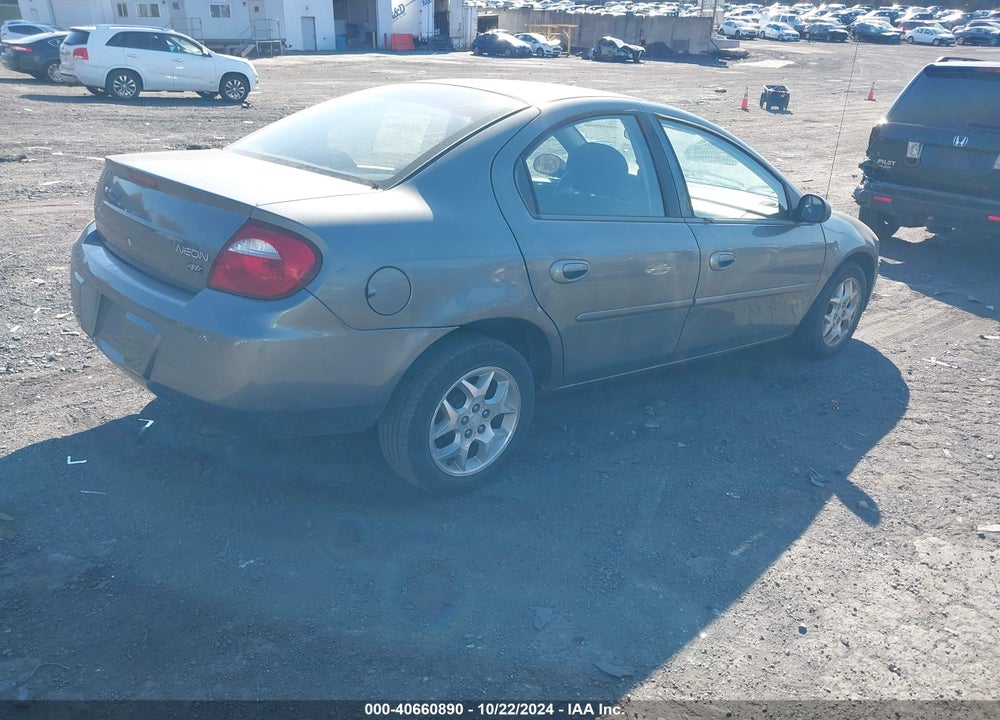 2005 DODGE NEON SXT VIN: 1B3ES56C45D127933