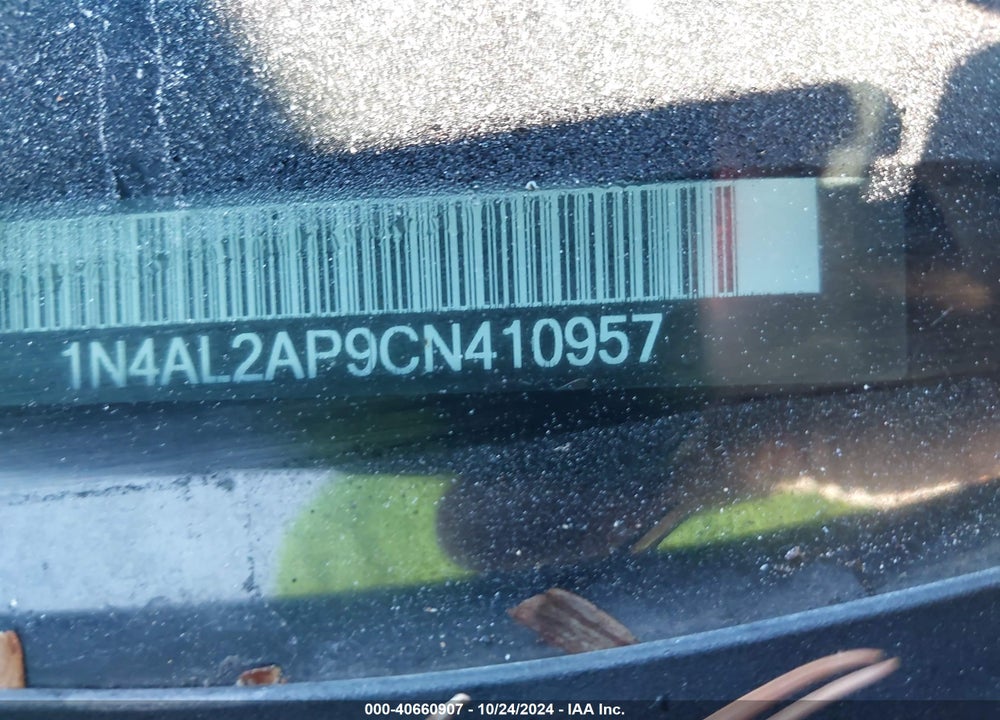 2012 NISSAN ALTIMA 2.5 S VIN: 1N4AL2AP9CN410957