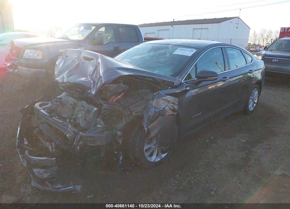 2019 FORD FUSION HYBRID SEL VIN: 3FA6P0MU2KR196745