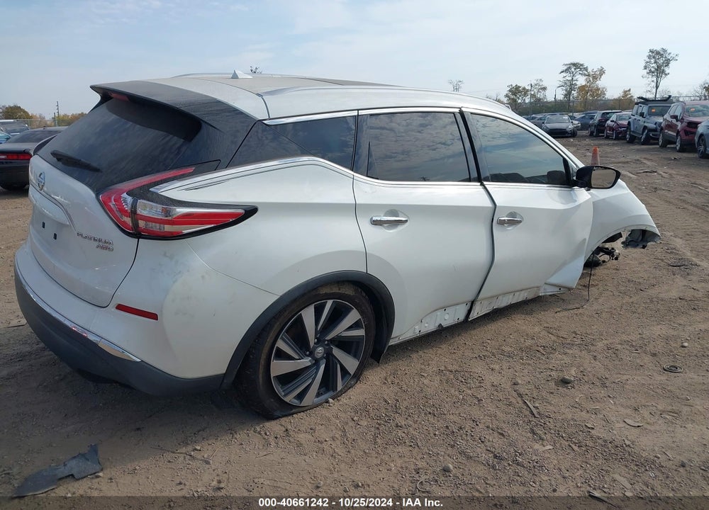 2016 NISSAN MURANO PLATINUM VIN: 5N1AZ2MH2GN104438
