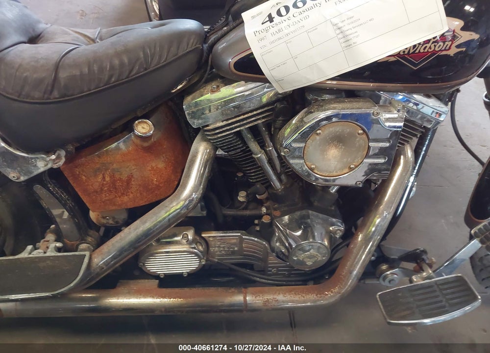 1997 HARLEY-DAVIDSON FXST CUSTOM VIN: 1HD1BKL18VY011379