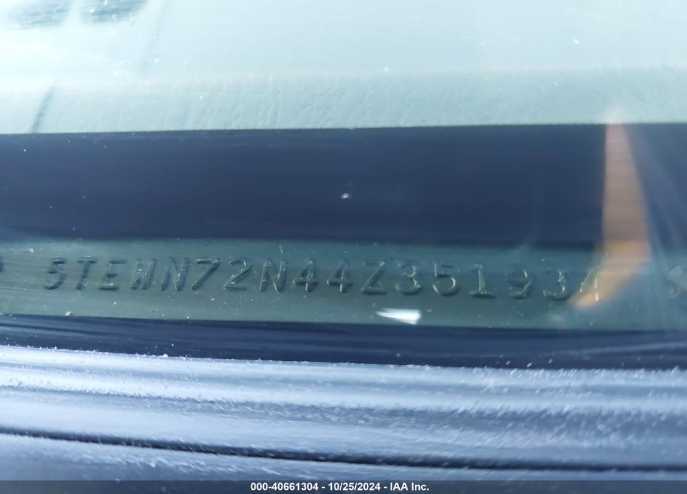 2004 TOYOTA TACOMA BASE V6 VIN: 5TEWN72N44Z351934