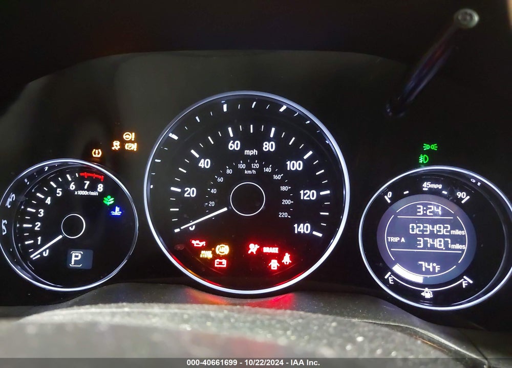 2019 HONDA HR-V SPORT VIN: 3CZRU6H16KG707396