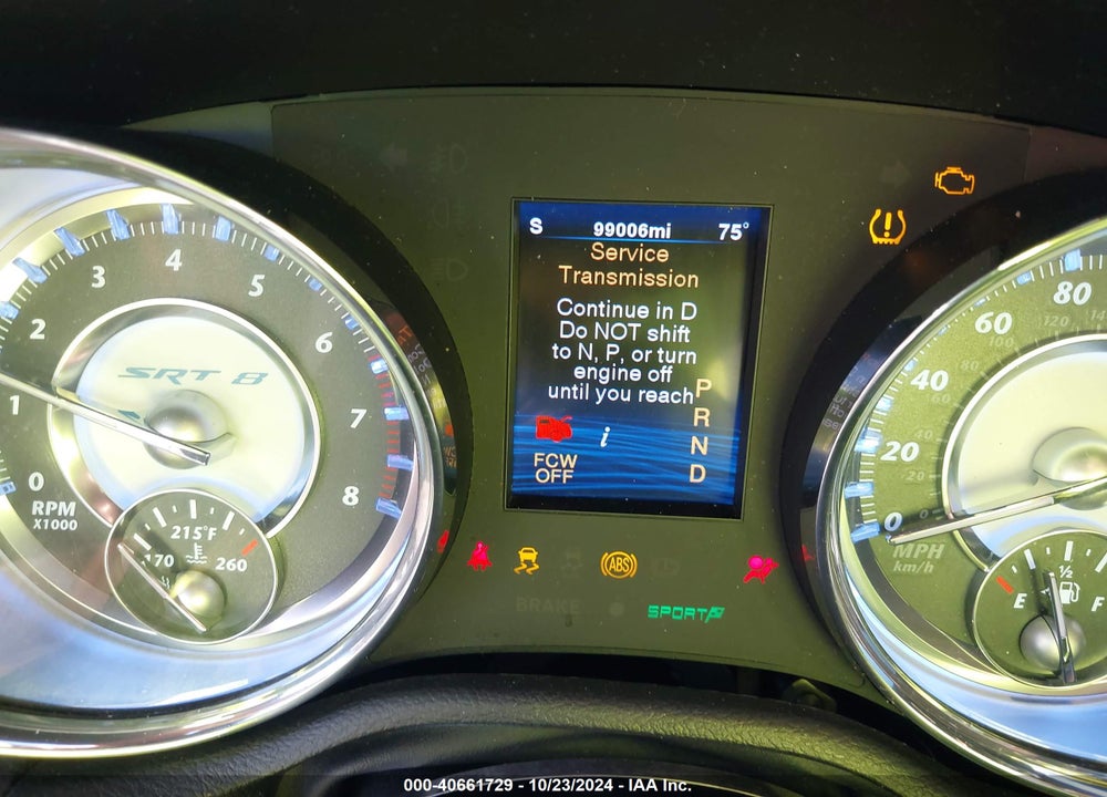 2012 CHRYSLER 300 SRT8 VIN: 2C3CCAFJ4CH800623
