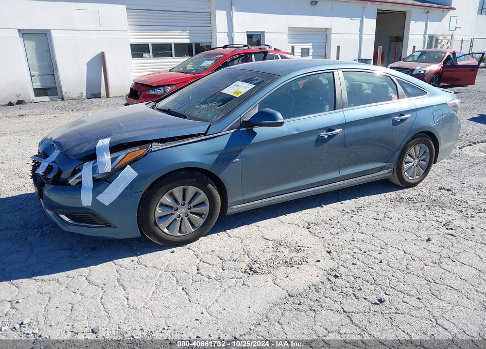2016 HYUNDAI SONATA HYBRID SE VIN: KMHE24L15GA015427
