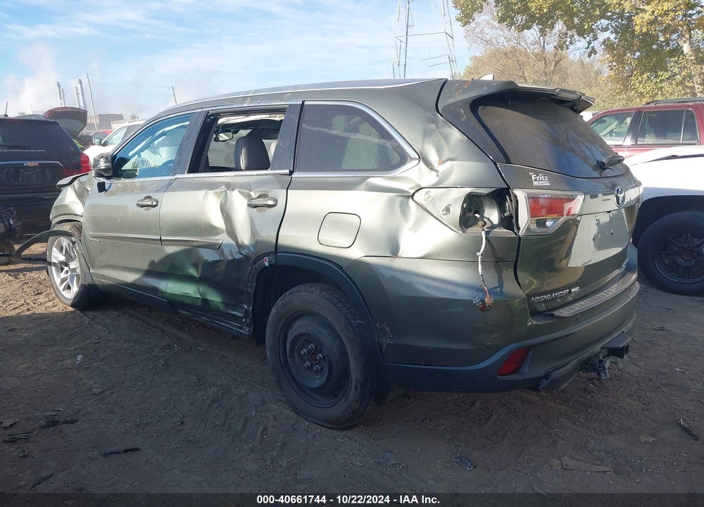 2016 TOYOTA HIGHLANDER LIMITED PLATINUM V6 VIN: 5TDDKRFH3GS303763