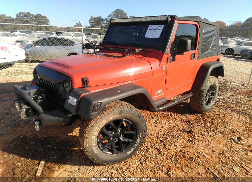 2006 JEEP WRANGLER X VIN: 1J4FA39S66P774423