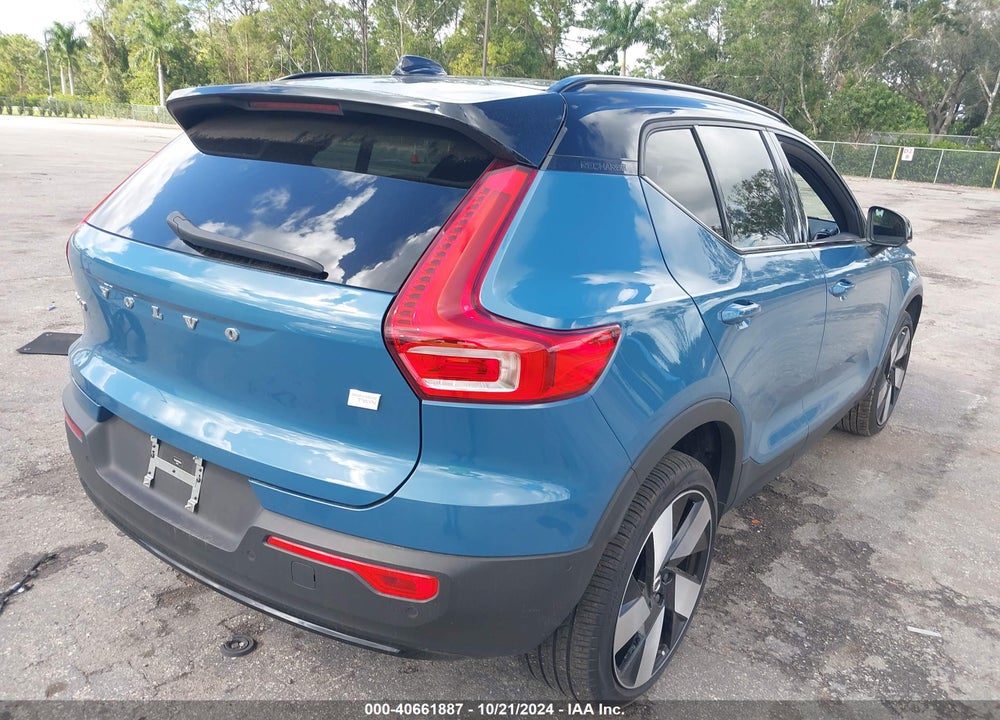 2023 VOLVO XC40 RECHARGE PURE ELECTRIC TWIN ULTIMATE VIN: YV4ED3UM9P2001328