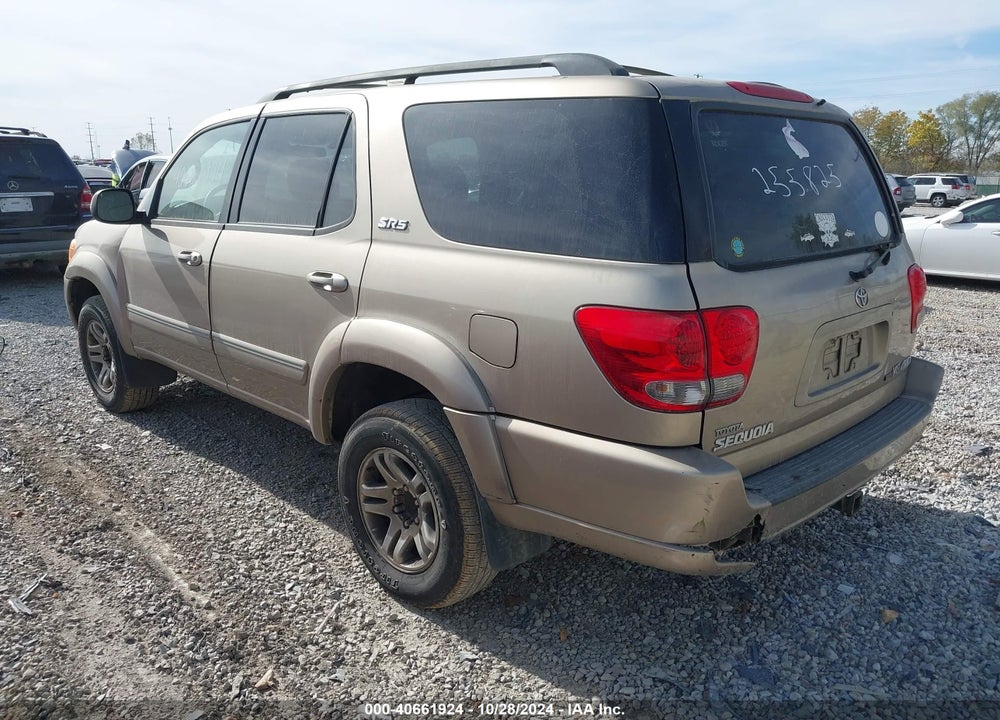2005 TOYOTA SEQUOIA SR5 V8 VIN: 5TDBT44A75S255825