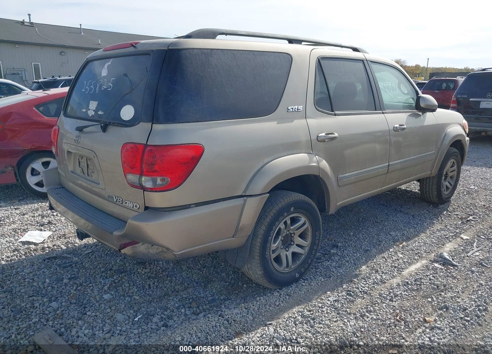 2005 TOYOTA SEQUOIA SR5 V8 VIN: 5TDBT44A75S255825