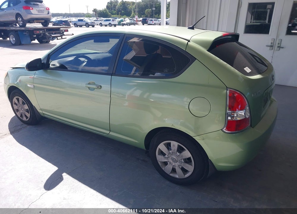 2007 HYUNDAI ACCENT GS VIN: KMHCM36C07U038685
