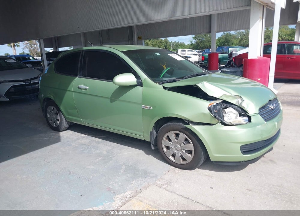 2007 HYUNDAI ACCENT GS VIN: KMHCM36C07U038685