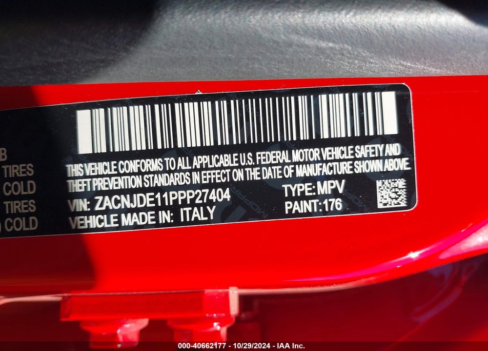 2023 JEEP RENEGADE ALTITUDE 4X4 VIN: ZACNJDE11PPP27404