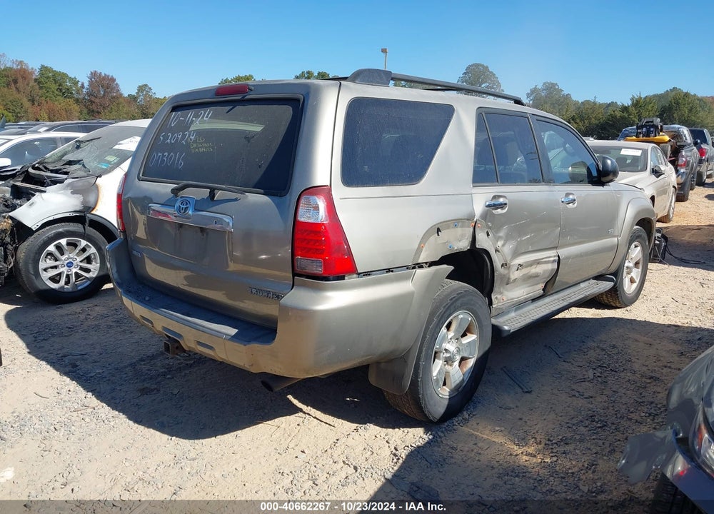 2006 TOYOTA 4RUNNER SR5 V6 VIN: JTEZU14R660073016