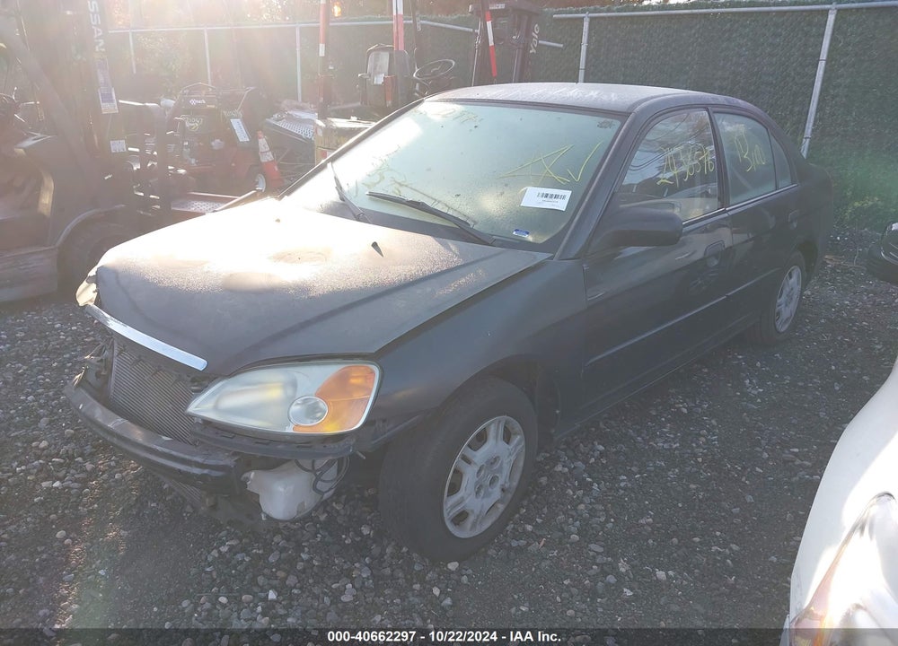 2001 HONDA CIVIC LX VIN: JHMES16561S012344