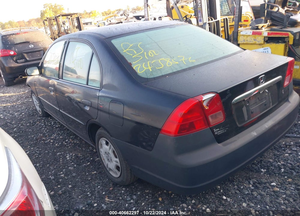2001 HONDA CIVIC LX VIN: JHMES16561S012344
